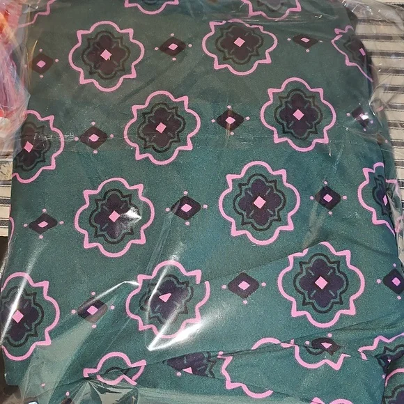 Room Service Green and Pink 2pc Pajama Set - Picture 2 of 2